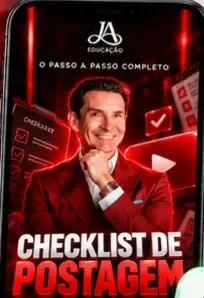 Página do checklist no celular