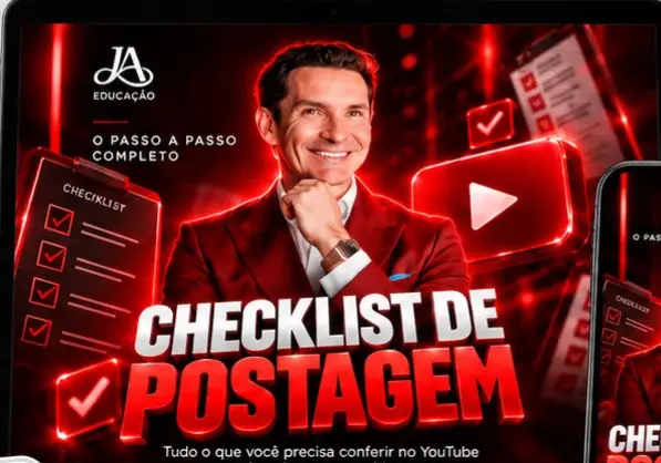 Capa do checklist em um tablet